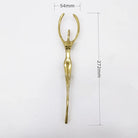 Ballet Brass Thinker Handle – Luxurious Solid Brass Pull for Cabinets Wardrobes and Drawers A(272x54x34mm) Handles
