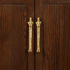 Nordic Brass Humanoid Cabinet Handle – Modern Luxury Drawer Pulls for Wardrobes and Cabinets (Single Hole) Handles