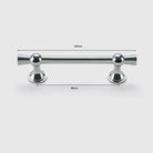 Polished Gold and Silver T-Bar Cabinet Handles – Modern Drawer and Wardrobe Pulls (55mm-220mm) TB2036-140PS Handles