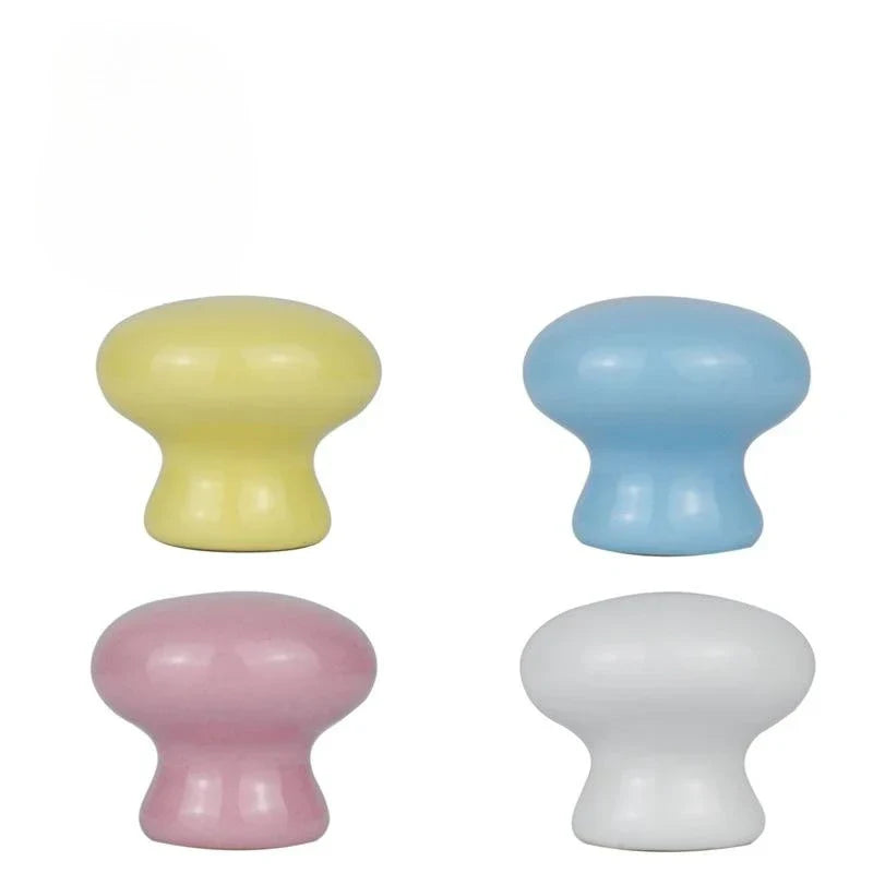 Cartoon Ceramic Cabinet Handles – Single Hole Circular Knobs for Children’s Room Furniture Knobs