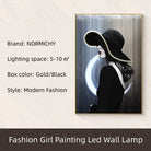 Dlight Decor Ceramic Art Wall Lamp for Interiors C / 140X40CM / Dimmable warm light|Black Border Wall Art