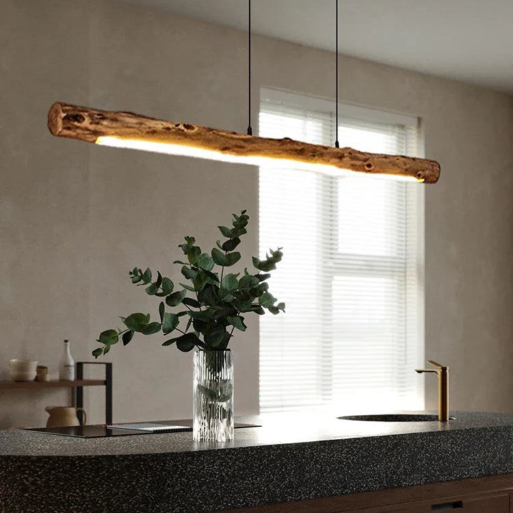 Chic Black Walnut Pendant Lights - Minimalist Wood Lighting For Dining Tables Kitchens And Home