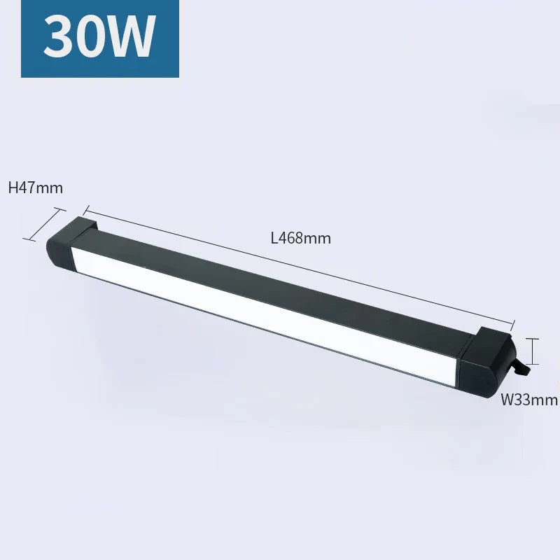 3-Wire LED Track Light - Ceiling Spot Lamp for Clothing Shops 30W Downlight Black / Warm White ceiling light