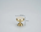 Chrome and Polished Gold Brass Furniture Handles – Modern Cabinet Drawer and Wardrobe Knobs PG 29mm Handles