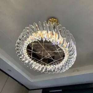 Olivia’s Art Deco Crystal Glass Led Chandelier Chandelier