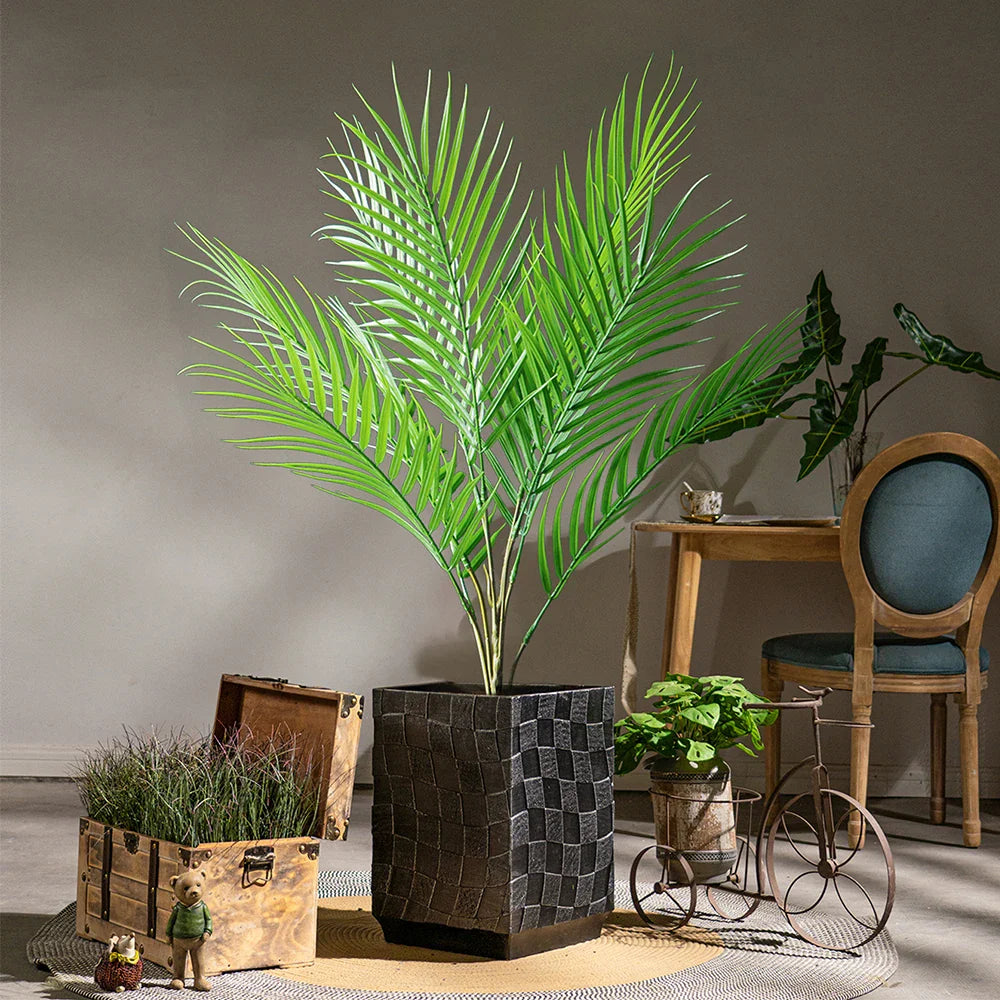 Dlight Decor 120cm Tall Palm Tree Branch with Coconut Leaves for Home and Office Decor