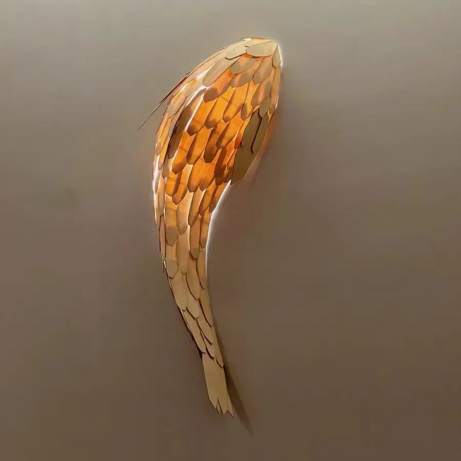 Dlight Decor Japanese Fish Wall Lamp Sculpture Wall Art