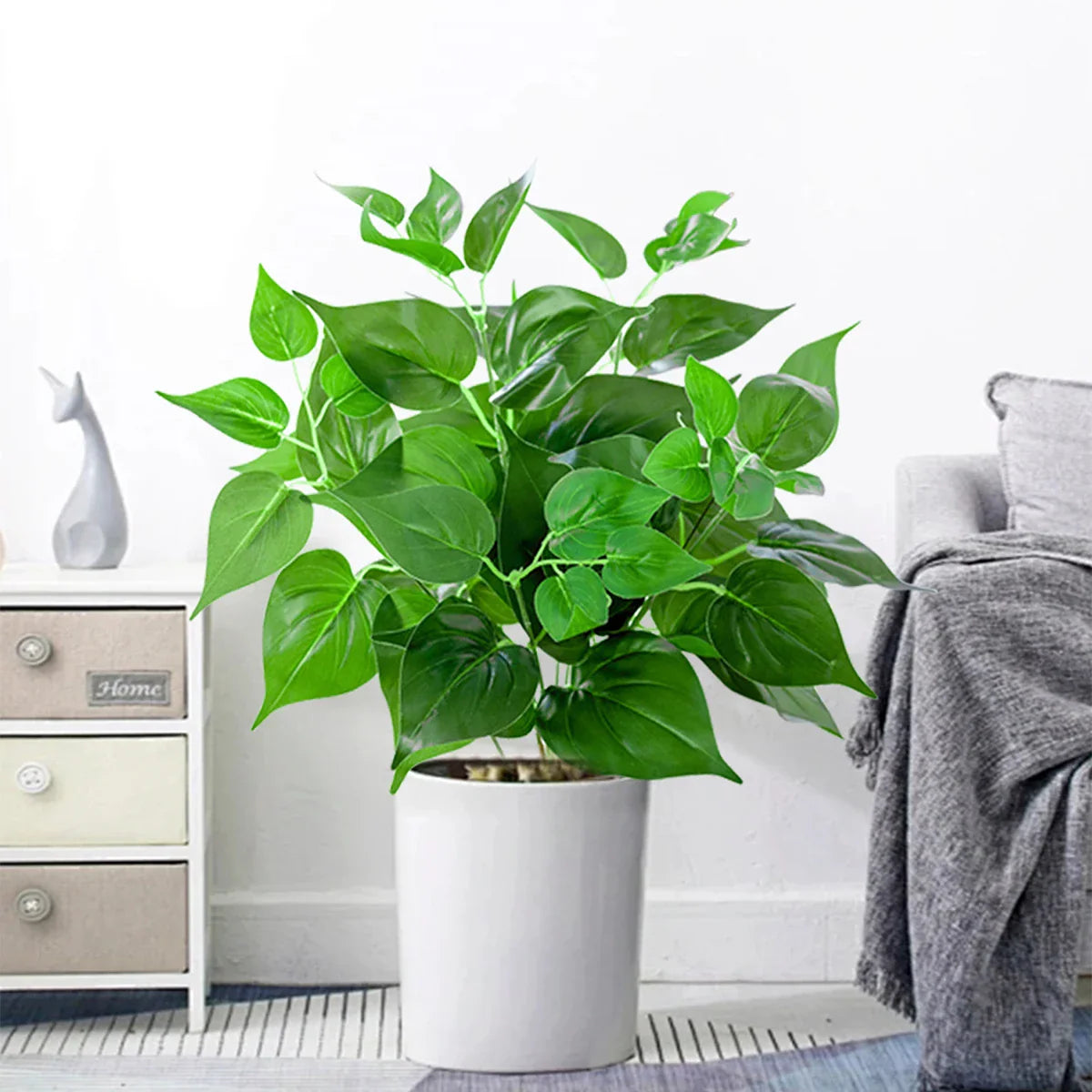 Dlight Decor 50cm Scindapsus Green Plant for Indoor Floor Display