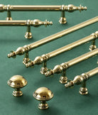 Chrome Brass Polished Gold Furniture Handle Modern Cabinet Pulls Wardrobe Cupboard Drawer Bar Knobs mirror gold