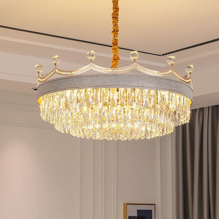 Living Room Chandelier - Light Luxury Crystal Elegance For Modern Dining And Bedroom Ambiance