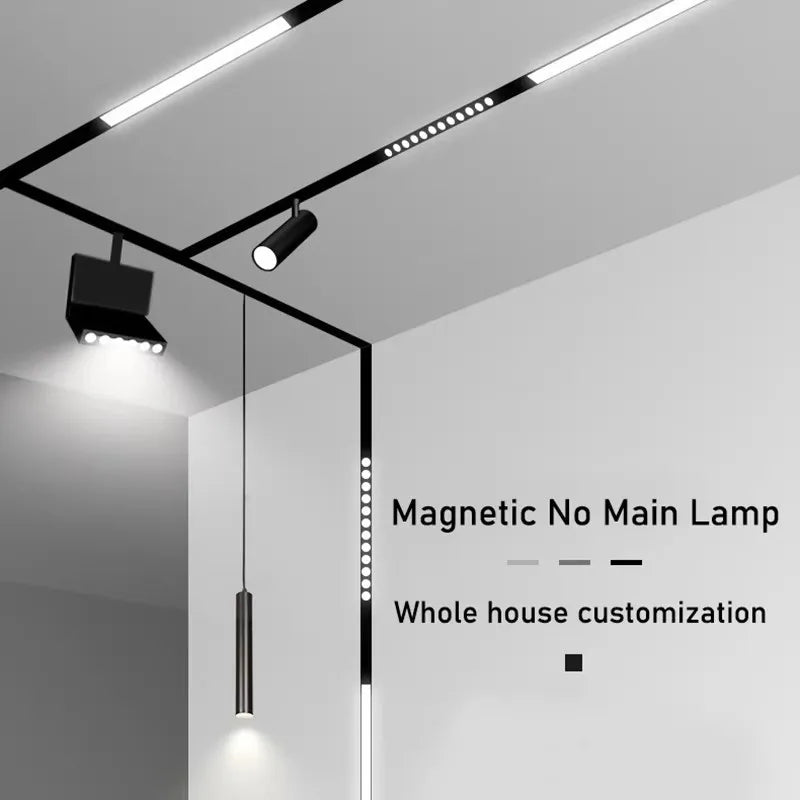 LED Magnetic Folding Spotlight Track Light Industrial Fashion Decor Lamp No Main Light Modern Design Popular Cool