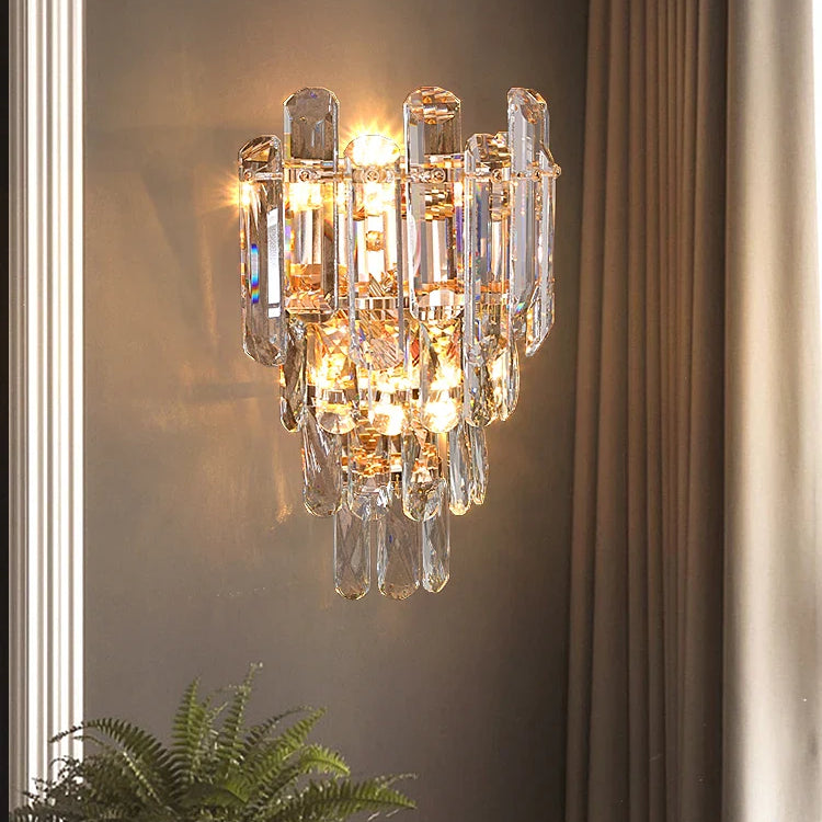 Stella - Crystal New Indoor Decorative Modern Led Wall Lamps For Bedroom Bedside Living Study Room