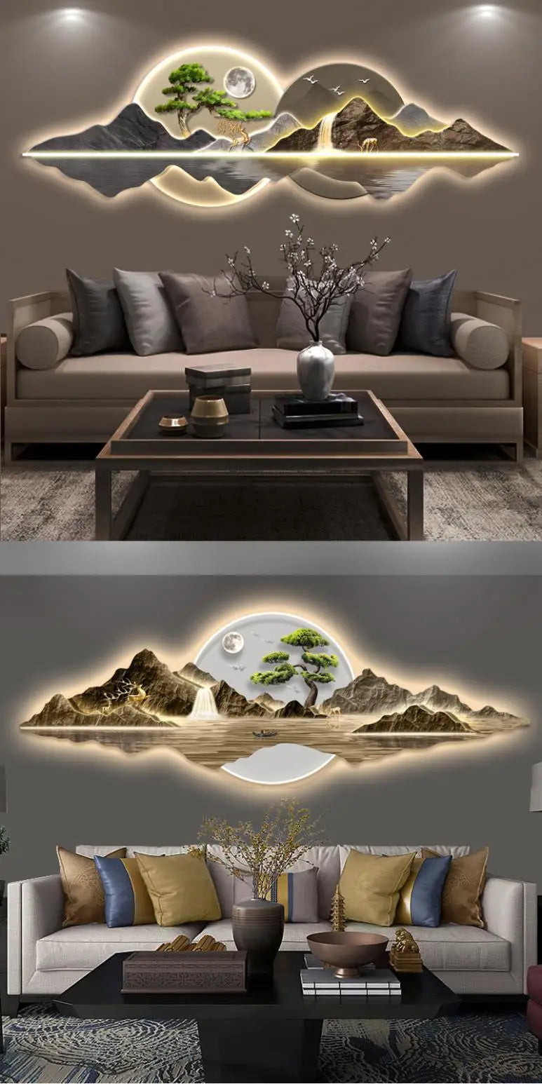 Dlight Decor Acrylic Carved LED Wall Art Light Wall Art