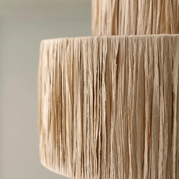 Artful Hand - Knitted Rattan Pendant Lamp - Elegant Lighting For Living Rooms And Bedrooms Lights