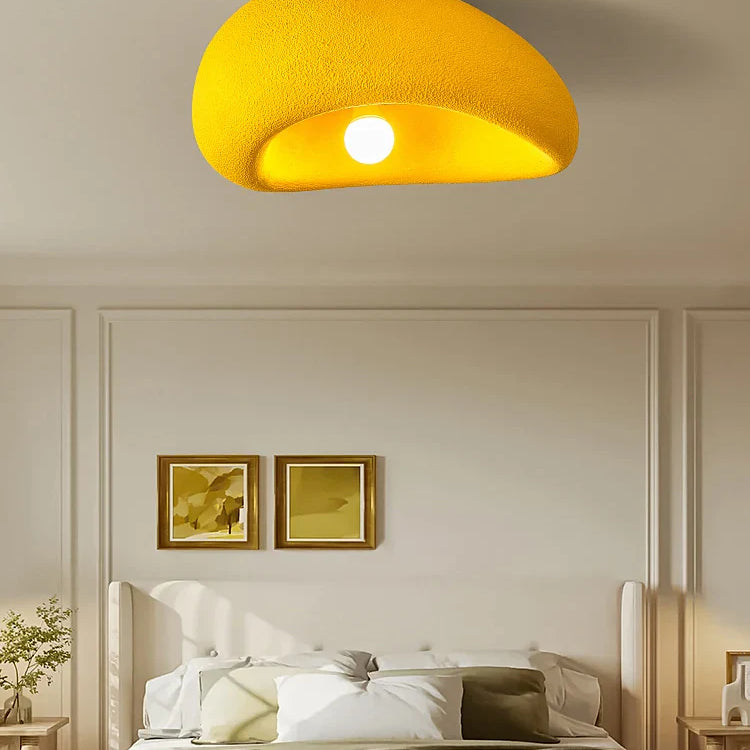 French Minimalist Wabi - Sabi Colorful Led Ceiling Light - Perfect For Bedrooms Studies And Living