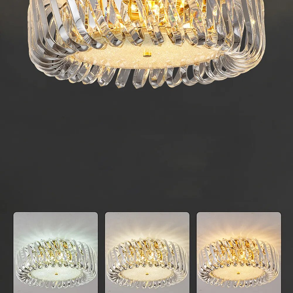 Olivia’s Art Deco Crystal Glass Led Chandelier Chandelier