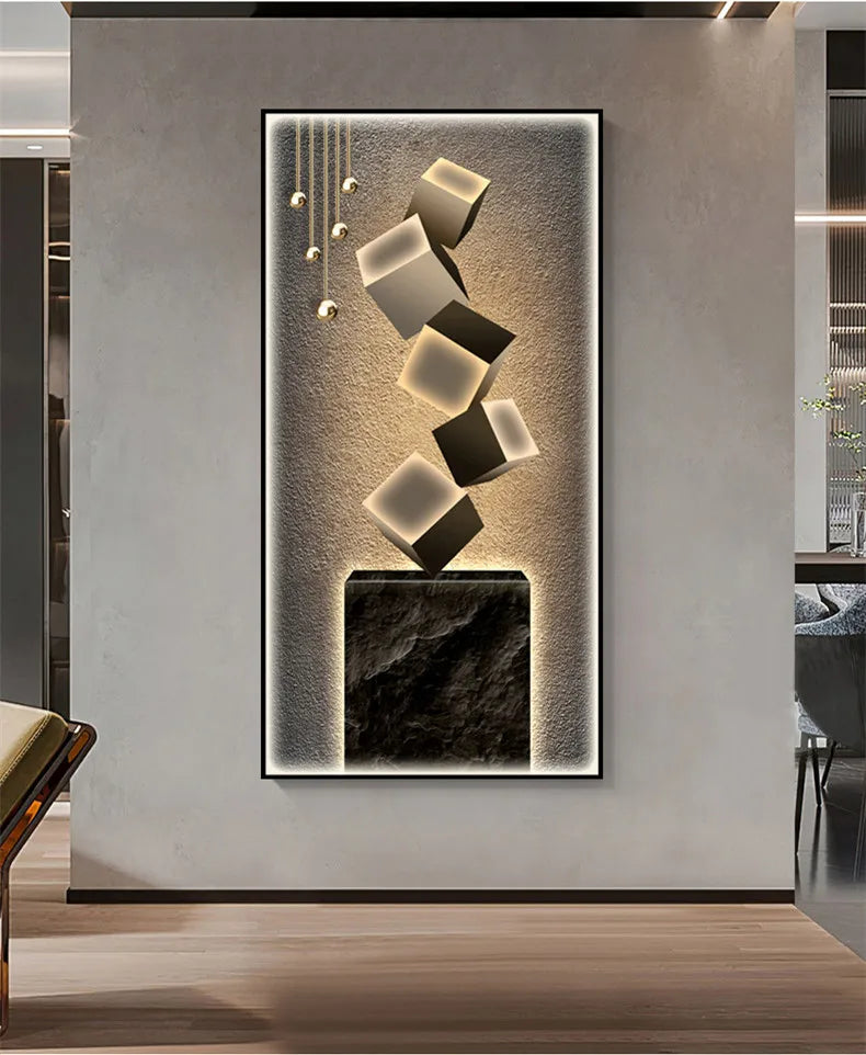 Dlight Decor Crystal Wall Art Glow Lamp for Interiors Wall Art