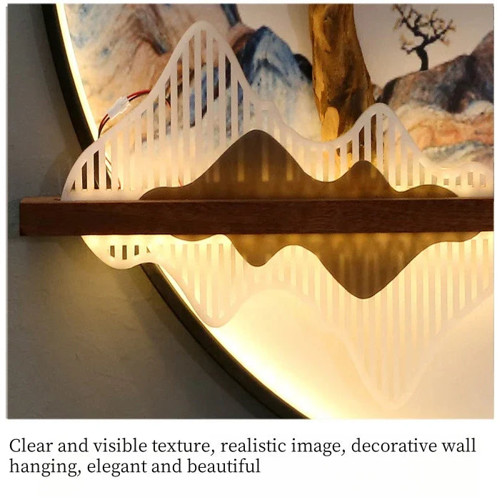 Dlight Decor Round 3D LED Wall Art Light Wall Art