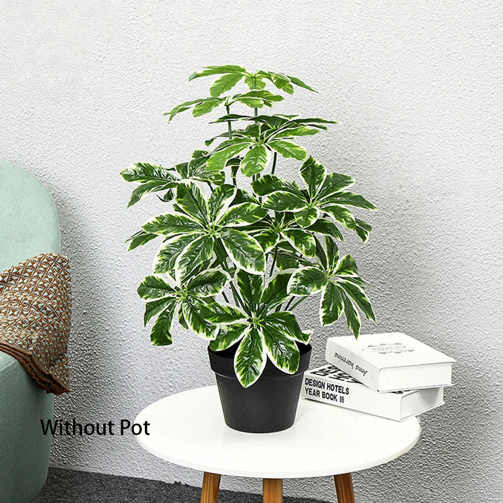 Dlight Decor 65 to 75cm Tropical Monstera Plant with Turtle Leaves white / 65cm 18Leaves