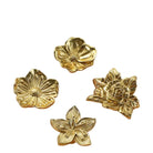 Luxury Brass Flower and Leaf Cabinet Handles – Chinese-Style Decorative Pulls for Wardrobes and Drawers Handles