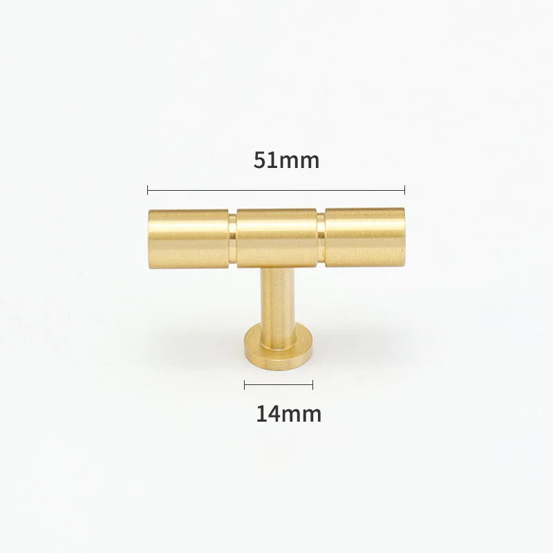 Gold and Bronze Brass Wardrobe Handles – Vintage Cabinet Drawer Pulls and Bar Handles gold 51mm Handles