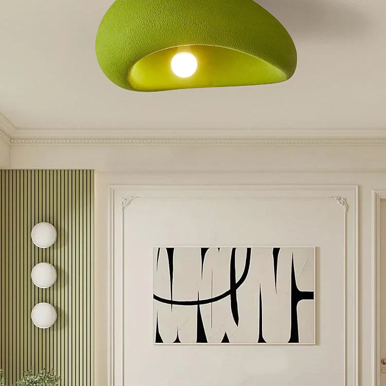 French Minimalist Wabi - Sabi Colorful Led Ceiling Light - Perfect For Bedrooms Studies And Living