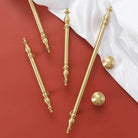 Chrome Brass Polished Gold Furniture Handle Modern Cabinet Pulls Wardrobe Cupboard Drawer Bar Knobs Handles