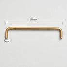 Modern Brass Furniture Bar Handles – Stylish Cabinet Pulls and Towel Bars (7mm Solid Brass) 2007-A168 Handles