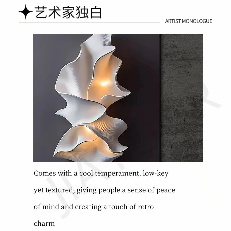 Dlight Decor Crystal Porcelain LED Wall Mural Light Wall Art