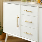 Polished Gold Brass Furniture Handles – Chrome Cabinet Pulls and French Wardrobe Drawer Knobs Handles