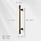Antique Bronze Wardrobe Door Handles – Zinc Alloy Cabinet Pulls and Drawer Knobs 5066-128mm Handles