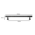 Black Vertical Line Brass Furniture Handles – Cabinet Drawer Knobs and Wardrobe Pulls 232mm Handles