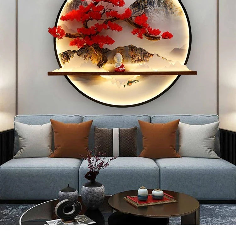 Dlight Decor Round 3D LED Wall Art Light Wall Art