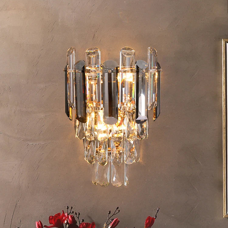 Abigail’s Modern Led Crystal Wall Lamp - Elegant Interior Dec Wall Lamp