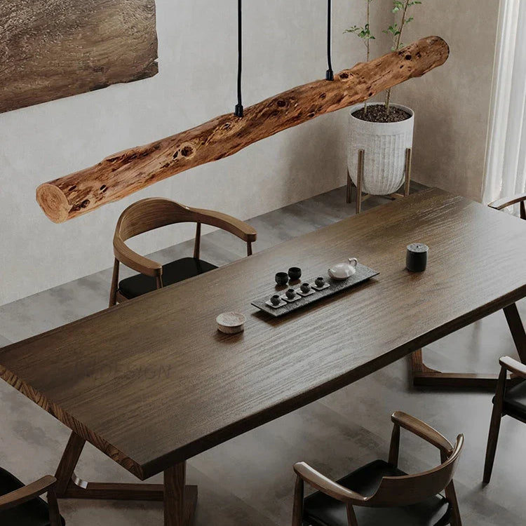 Chic Black Walnut Pendant Lights - Minimalist Wood Lighting For Dining Tables Kitchens And Home