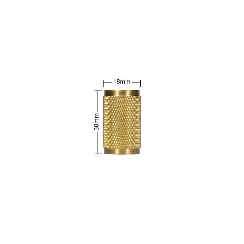 Gold Brass Handle with Plate – Knurled Cabinet Knobs and Modern Furniture Pulls TS-9009-GS Handles