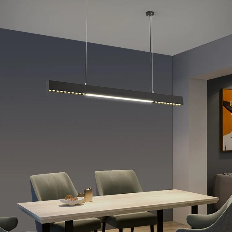 Sleek One - Word Chandelier - Minimalist Lighting For Dining Rooms Kitchens And Offices Pendant