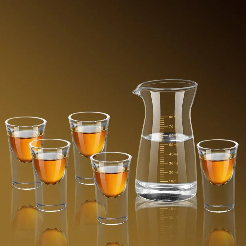 Dlight Decor 15ml Thick-Bottom Shot Glass – Single Baijiu & Spirits Cup 1pcs / 15ml