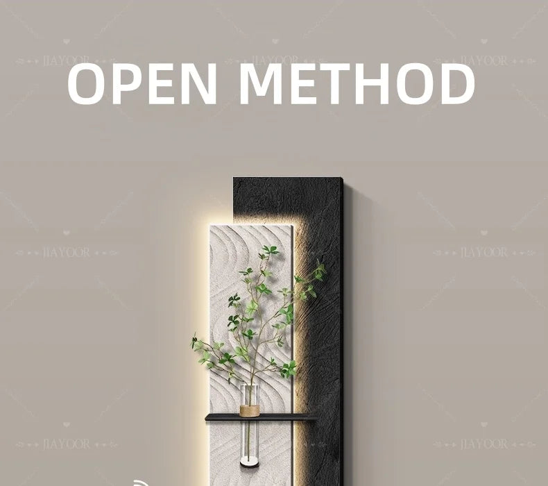 Dlight Decor Artistic Wood Crystal Wall Glow Light Wall Art