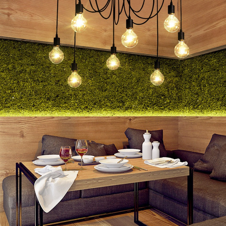 Emma’s Led Spider Chandelier - Diy Art Ceiling Lamp With Adjustable Wires Ceiling Light