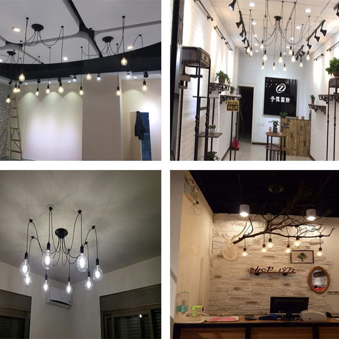 Emma’s Led Spider Chandelier - Diy Art Ceiling Lamp With Adjustable Wires Ceiling Light