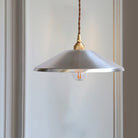 Liam’s Industrial Pendant - Silver Saucer Garage Light