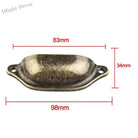 10Pcs Retro Antique Brass Shell Pull Handles – Vintage Kitchen Drawer and Cabinet Knobs 10pcs Door Pull