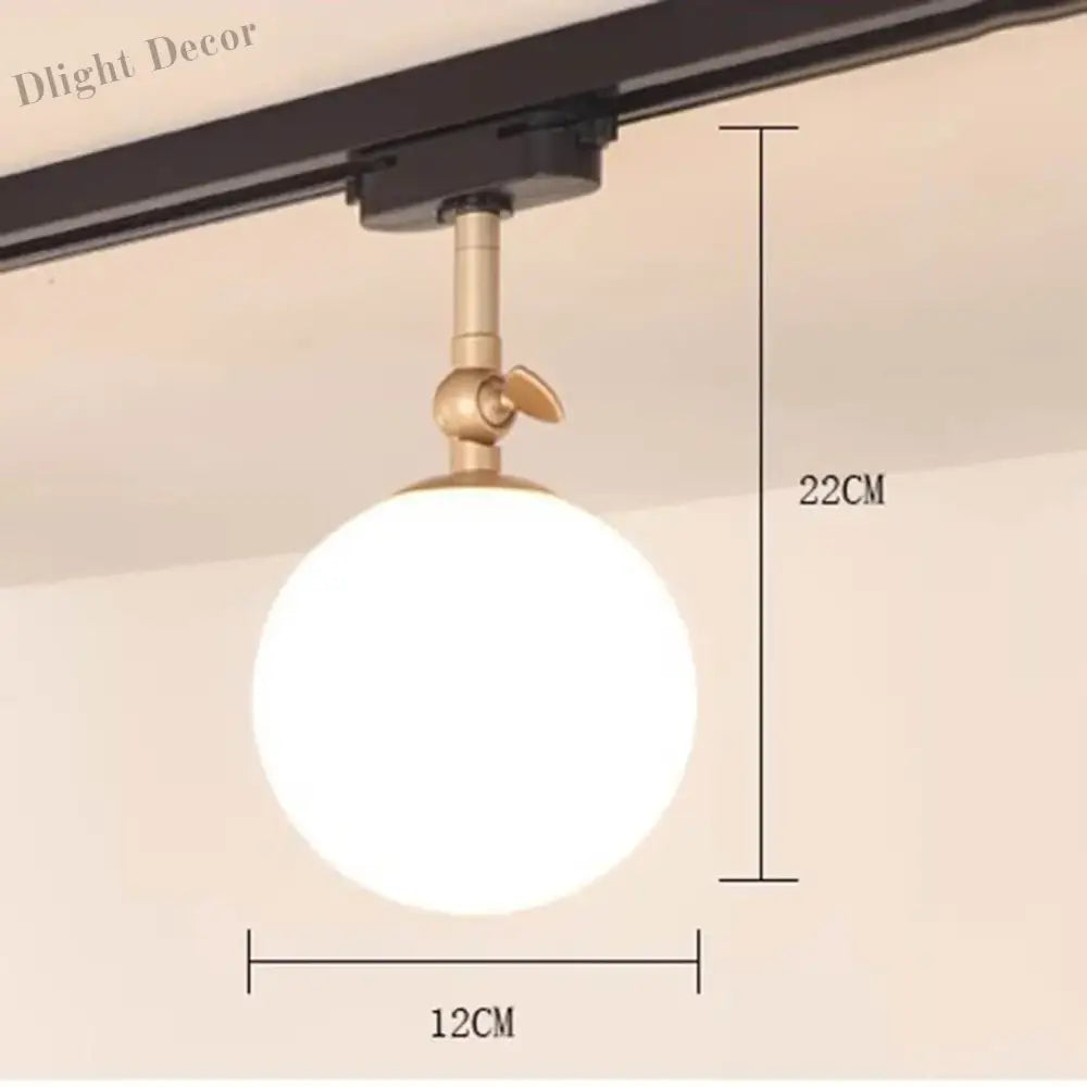 10W Nordic LED Track Light with G9 Glass Globe for Ceiling Spotlights ceiling light