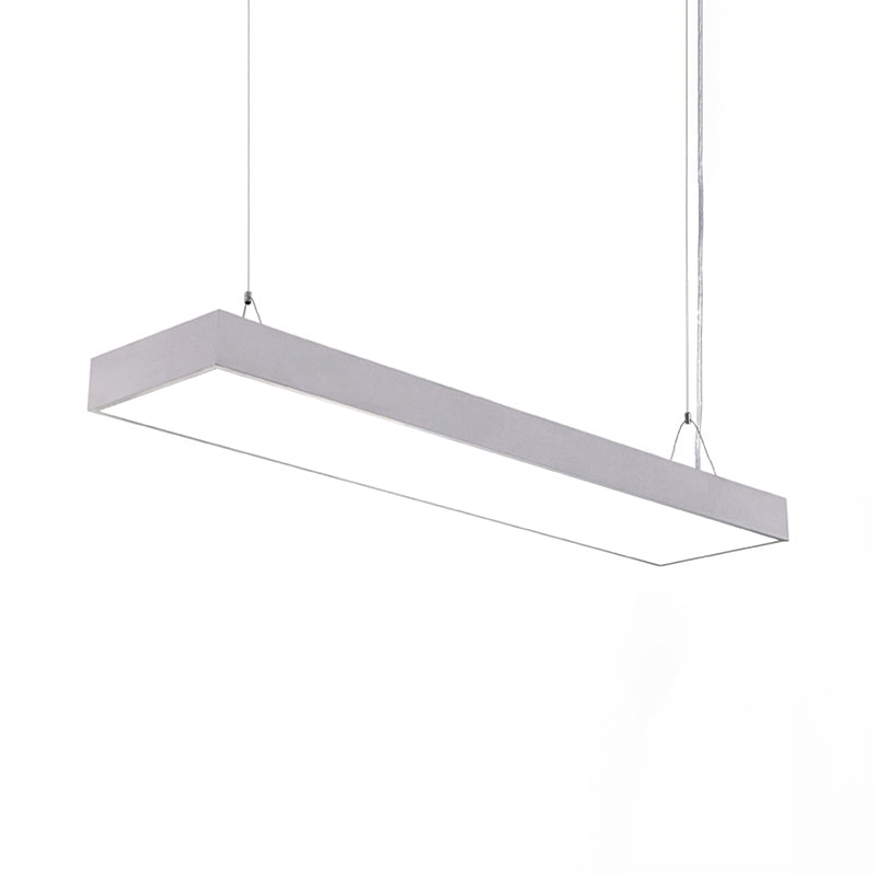 Callie Modern Pendant - Sleek Rectangular Led Light With Adjustable Length