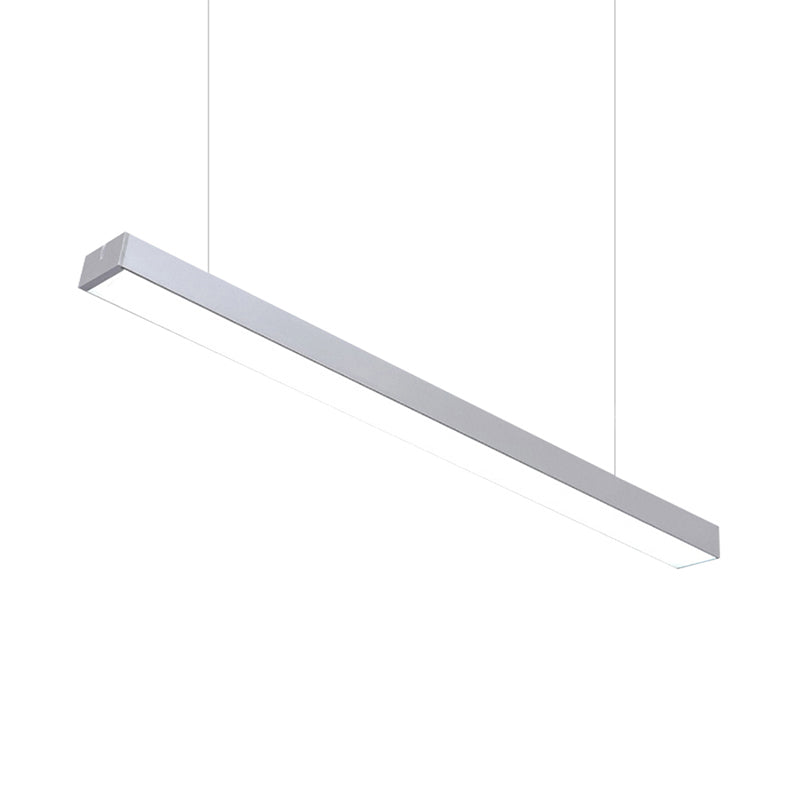 Callie Modern Pendant - Sleek Rectangular Led Light With Adjustable Length