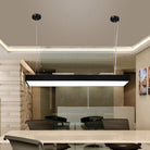 Callie Modern Pendant - Sleek Rectangular Led Light With Adjustable Length Black / 23.5’ 8’