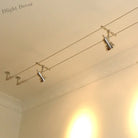 12V Steel Wire Track Spotlights for Commercial and Decorative Lighting ceiling light