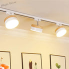 12W Nordic Wooden LED Track Light - COB Ceiling Spotlight for Home and Store Decor ceiling light