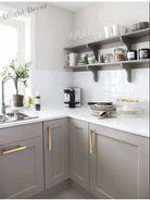 12x12mm Brass Wardrobe Handles – Modern Square Cabinet Pulls for Drawers and Dressers (50mm-380mm) Handles